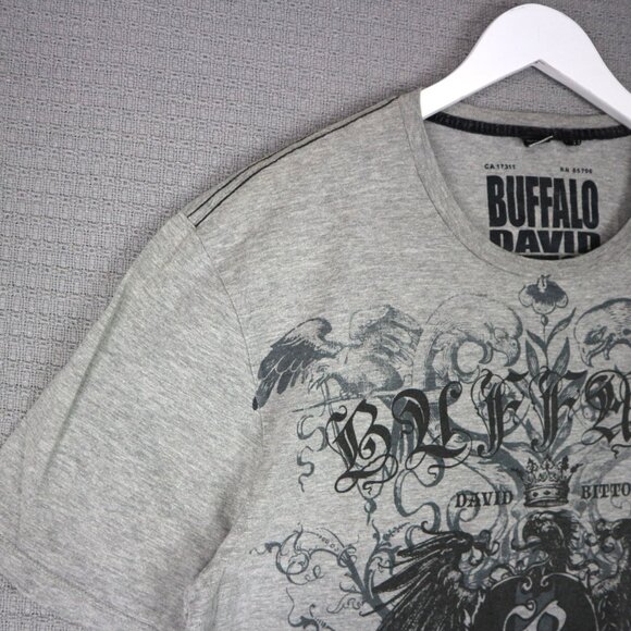 Buffalo David Bitton Y2K Grunge Style Tee Mens XL - Picture 3 of 5